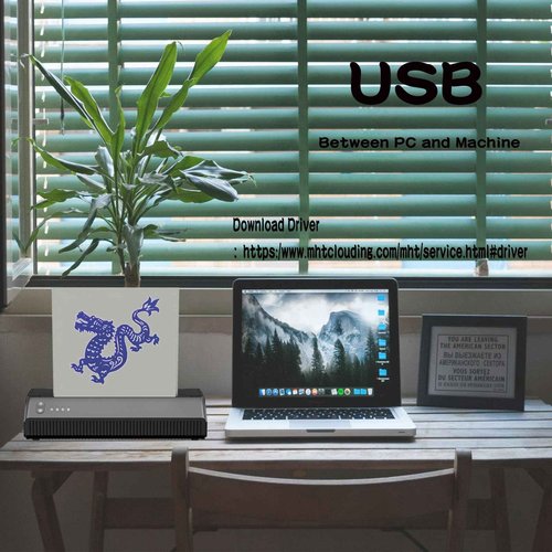 Gakonp Tattoo Stencil Printer Machine Bluetooth Thermal Wireless Tattoo Stencil Transfer Machine Copier Compatible with Android, iOS & Windows Thermal Tattoo Kit Tattoo Series for Tattoo Supplies