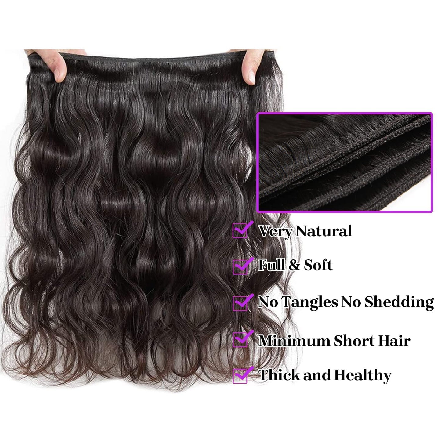 12A Brazilian Body Wave Human Hair 3 Bundles 20 22 24Inch 100% Unprocessed Brazilian Virgin Human Hair Weave Bundle Hair Extensions