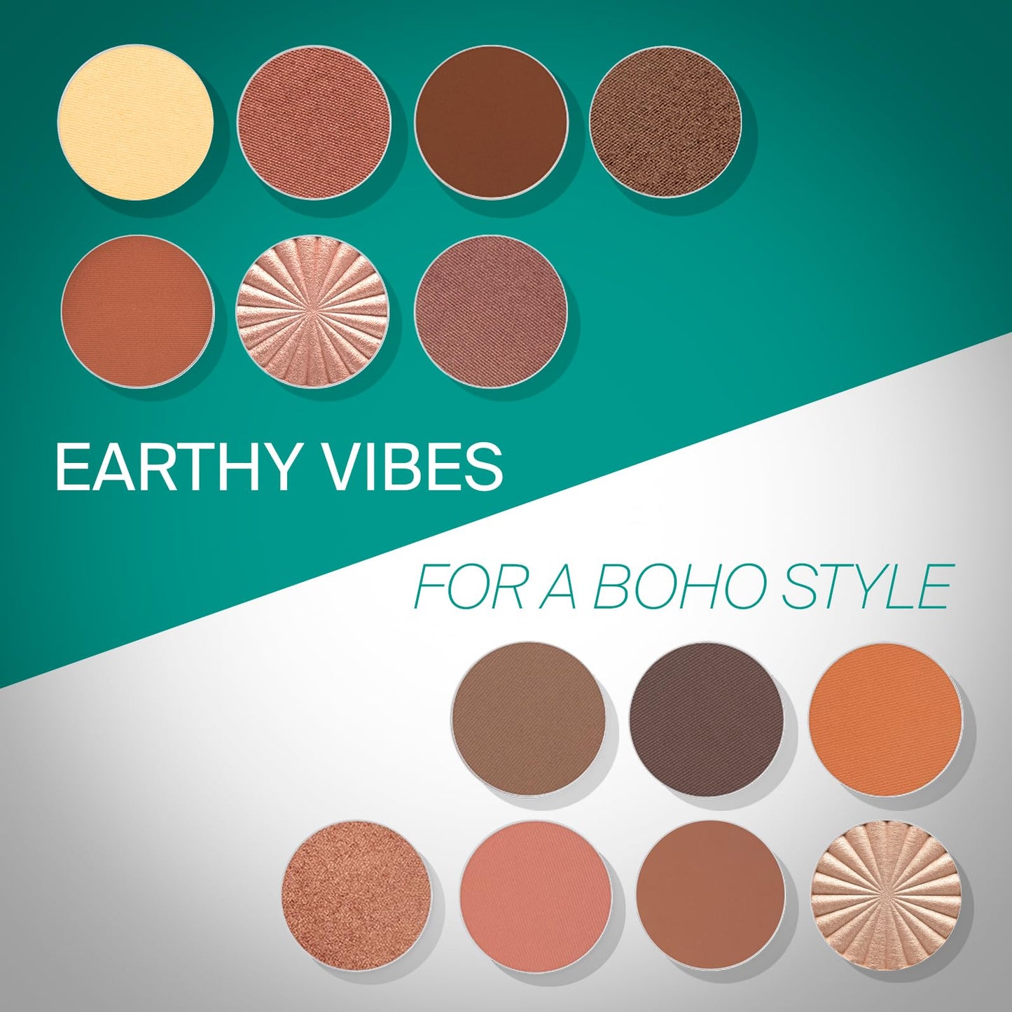 OFRA Pro Palette Boho - 4-in-1 Full Face Makeup Palette with Blush, Eyeshadows, Highlighter, Bronzer, Banana Powder - Powder Makeup Palette with an Mirror - Travel-Friendly & Cruelty-Free