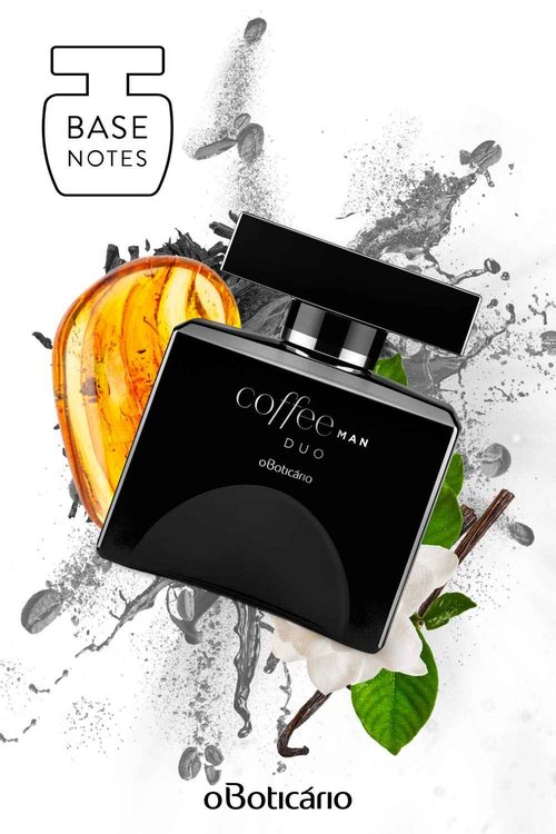 O Boticário Coffee Duo Man Eau de Toilette, Long Lasting Fragrance Cologne for Men, Fresh Spice Scent, 3.4 Ounce