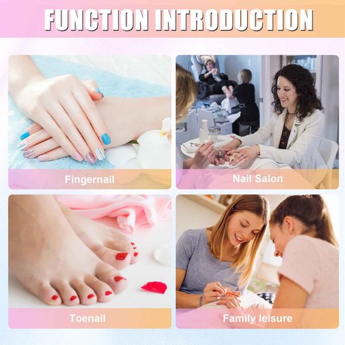 Professional Electric Nail Drill Machine for Acrylic Nails, 35000 RPM Electric Nail File Tool Set, Portable E-File Rechargeable Manicure Pedicure Polish Kit for Home Salon Tech (Heart Sunset Blue)