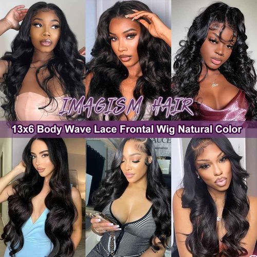 VXCVAE 26 Inch 13x6 Lace Front Wigs Human Hair Pre Plucked 220% Density Body Wave HD Lace Front Wigs Human Hair Natural Black Glueless Frontal Wig for Women