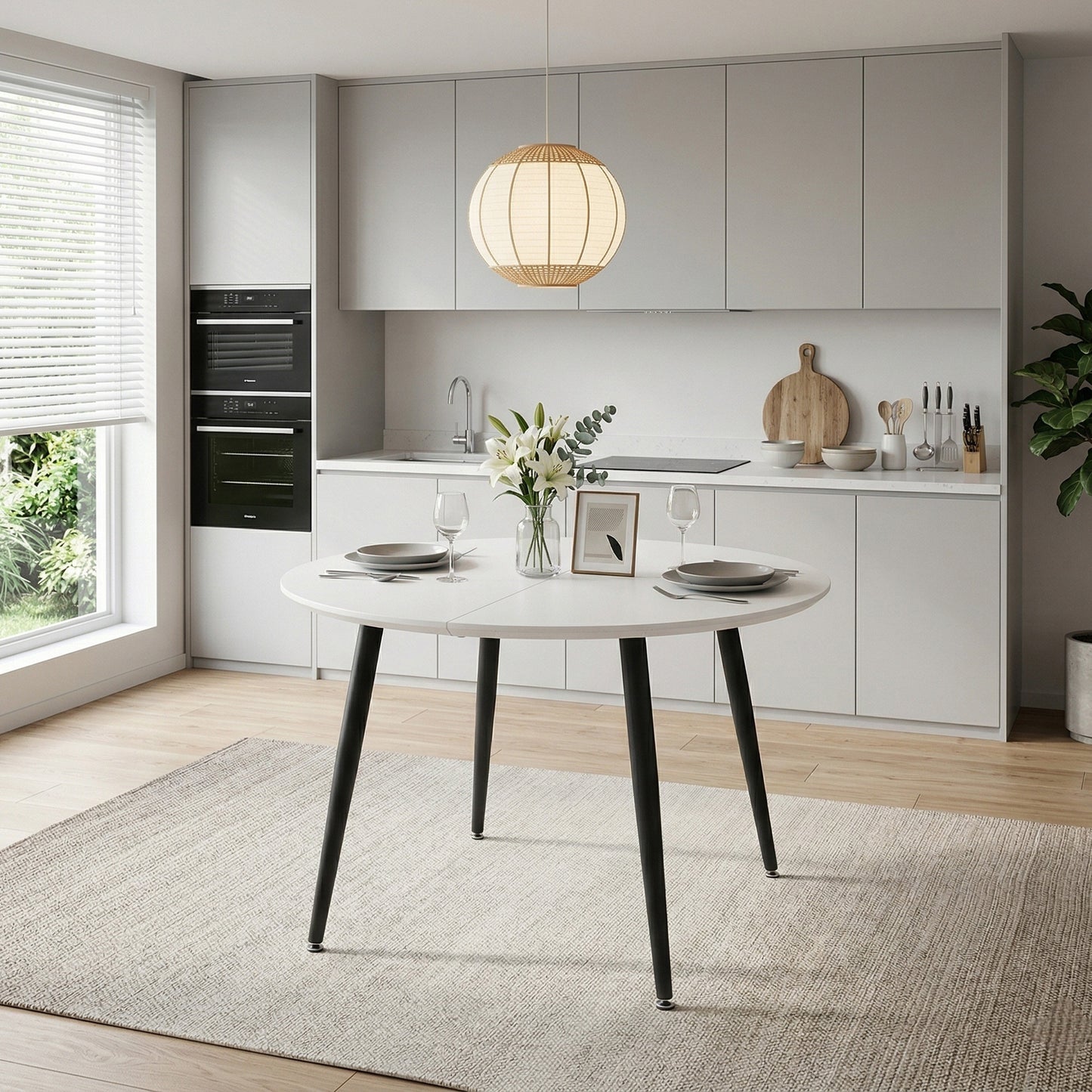 Using A Clever Telescopic Mechanism, This White Medium Density
