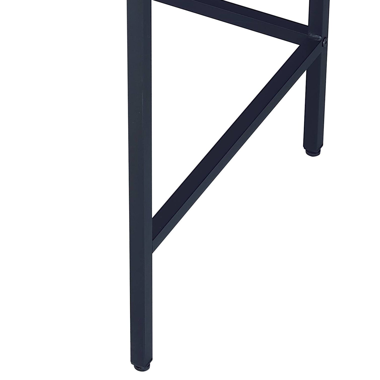 Writing Desk with Natural & Black Finish - 2 Drawers, USB Dock
