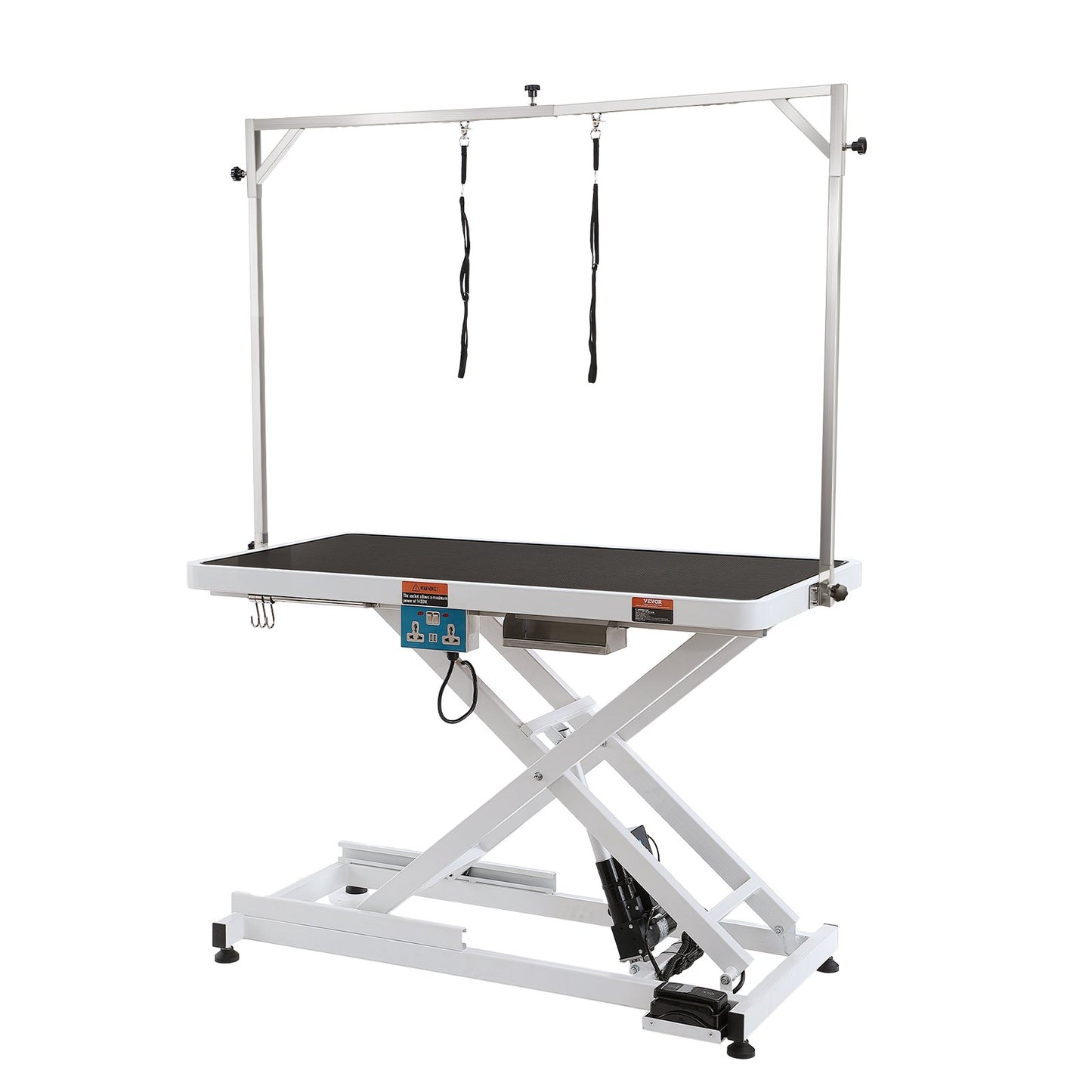 50' Heavy Duty Electric Pet Grooming Table for Large Dogs - Height Adjustable, Anti-Slip Surface, Supports 400LBS