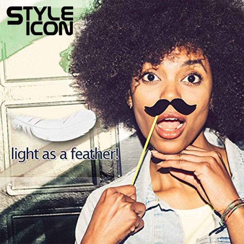 Style Icon 3 Bundles Afro Kinkys Bulk Human Hair (14"/14"/14", Natural Black) - Twist Braids - Curly Hair Extensions - Dreadlocks - Loc Braiding Hair