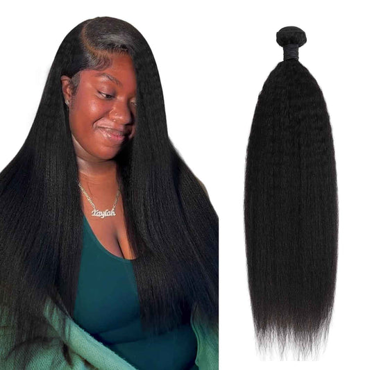 IDN BEAUTY 15A Cambodian Raw Human Hair Bundles Natural Black Weave Bundles Unprocessed Raw Hair Bundles Double Weft Full-Length Strands Full Thick Ends KS YK Human Hair 22 Inch