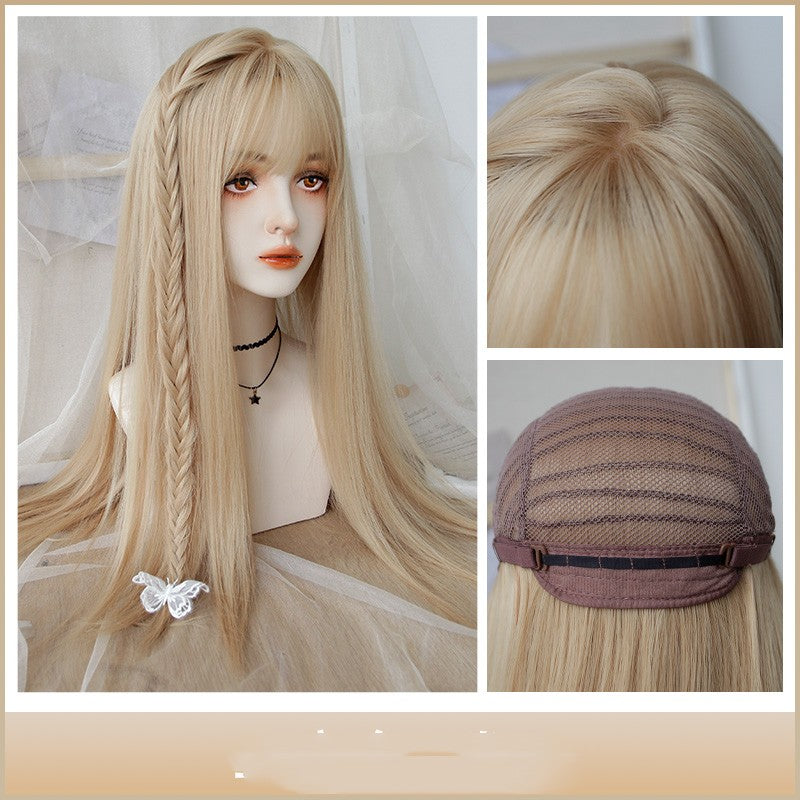 Long Straight Cosplay Wig with Care Set