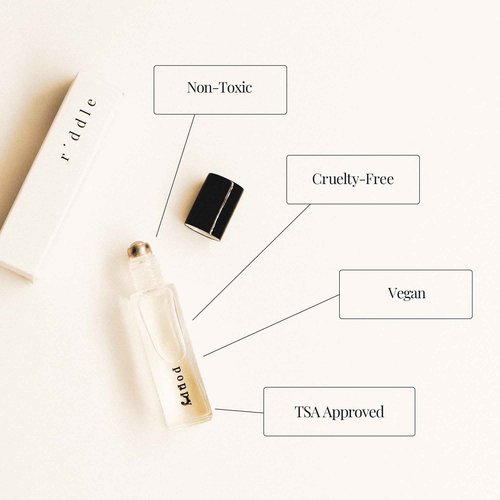 Riddle Oil Poppy Roll On Fragrance Perfume - Orange Blossom, Lemon, Rose, and Ylang Ylang Mini Rollerball for Women - Woman's Fragrances Perfumes and Oils