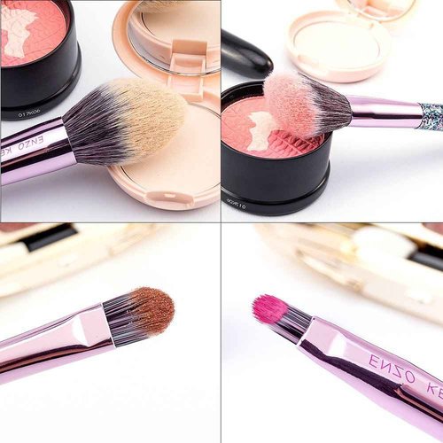 ENZO KEN Glitter Makeup Brushes Set with Case, Vegan Makeup Brush Set Professional, Colorful Cosmetic Brushes Makeup Set, Make up Brush Vegan, Make up Brushes Set Professional, Makeup Brush Set Vegan