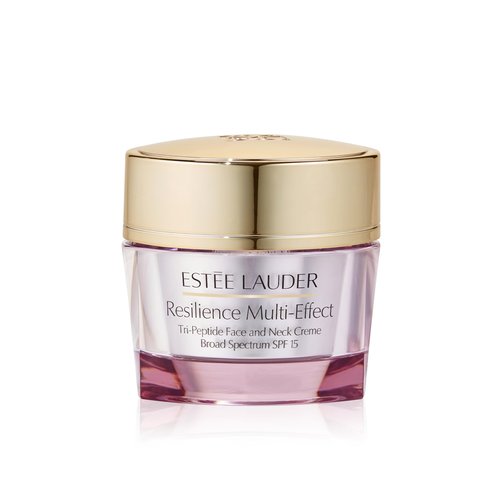 Estée Lauder Resilience Multi-Effect Tri-Peptide Face and Neck Cream Moisturizer SPF 15 for Normal/Combination Skin | Plumping & Anti-Aging, 1.7 Ounce
