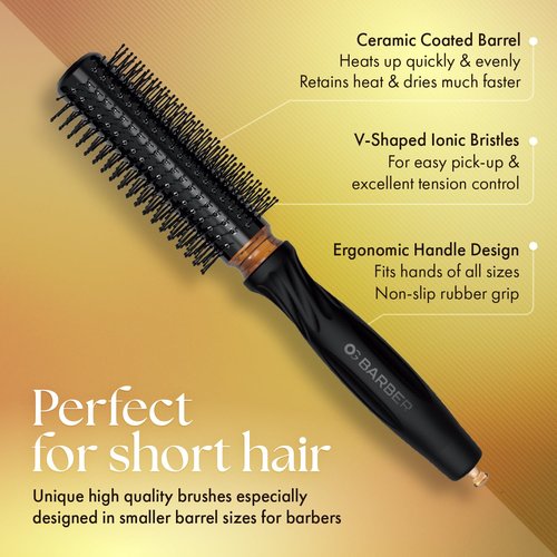 Olivia Garden OG Barber contains 4 styling brushes, ideal for men grooming