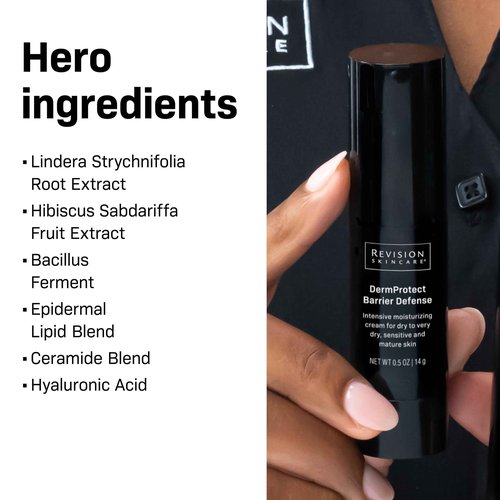 Revision Skincare DermProtect Barrier Defense™, Intensive Moisturizer for Dry, Sensitive, and Mature Skin, Hydrates and Strengthens Skin Barrier, 0.5oz