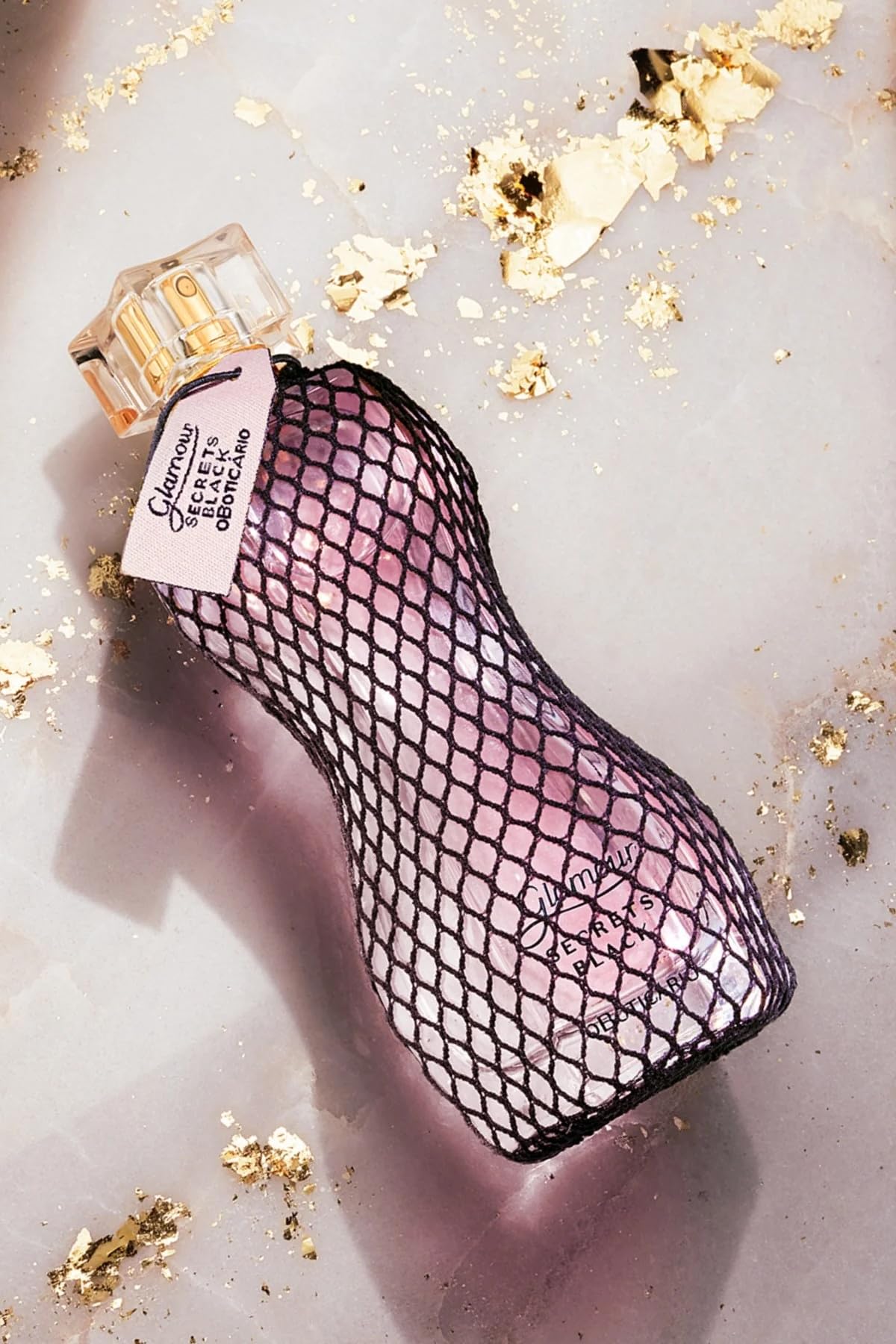 Glamour Secret Black Bundle: Eau de Toilette (2.5 Fl Oz) & Moisturizing Body Lotion (6.7 Oz)