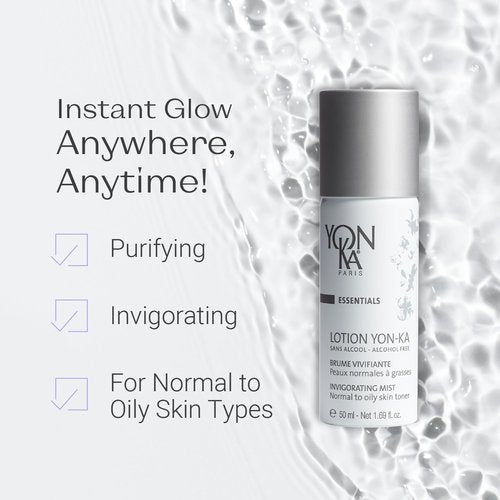 Yon-Ka Lotion PNG Hydrating Face Toner for Oily & Normal Skin | Daily Purifying Mist with Travel Sized PNG Hydrating Face Toner with Essential Oils | Set of 2, 6.76 fl oz and 1.69 fl oz