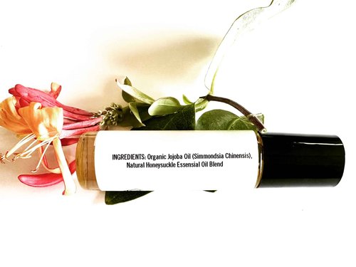 Botanical Perfume Oil Gift Set – Rose, Honeysuckle & Lavender Roll-Ons | Natural Jojoba-Based Fragrance Trio, 10ML Each