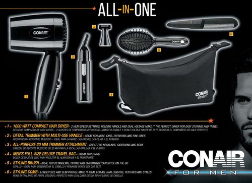 Conair All-in-One Men's Grooming Tools Gift Set