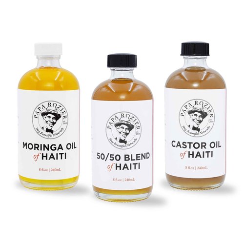 Papa Rozier Farms Pure Organic Castor Oil for Hair Growth, Skin Moisturizer, Grow Eyelashes, Eyebrows and Nails Treatment, 8 Fluid Ounces, Pack of 1