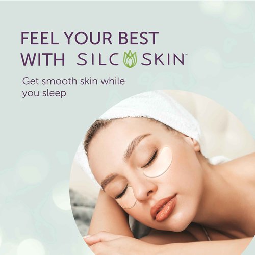 SilcSkin Silicone Eye Pads - Reusable Overnight Eye Patches, Medical-grade Silicone for Fine Lines, Crepey Skin, and Puffiness - 120 Day Supply