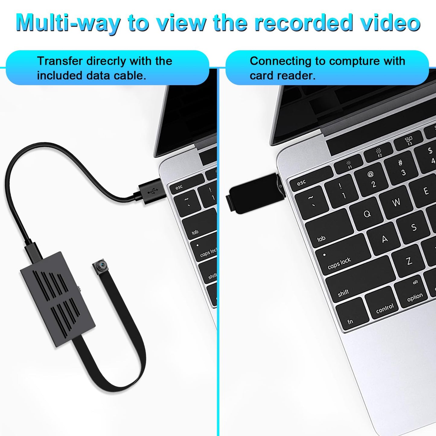 64GB Mini Video Cameras 1080P Portable Nanny Video Loop Recorder with Motion Detection Security Cameras for Outdoor Home Office Security(No WiFi Function)