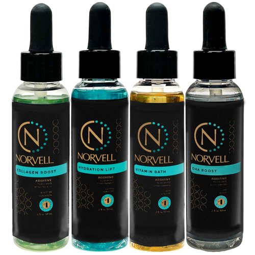 Norvell Pro Lab Kit – Professional Spray Tan Additives with DHA Boost, Hydration Lift, Collagen Boost & Vitamin Bath – Custom Sunless Tanning Results