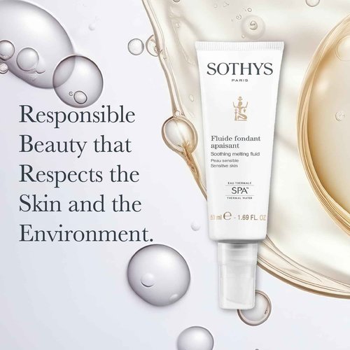 SOTHYS Melt-in Fluid - Daily Face Moisturizer with Spa Thermal Water for Sensitive Skin, Hydrating Fluid | Sensitive Normal to Combination Skin