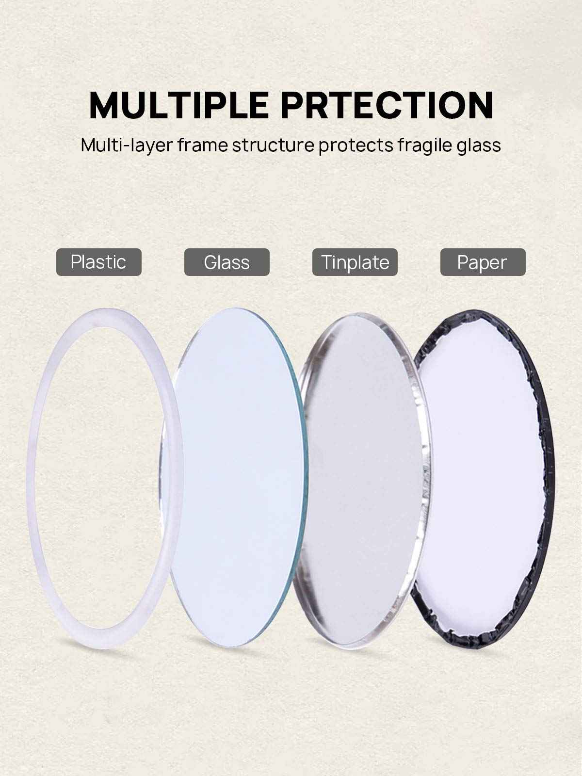 Getinbulk 72 Pcs Compact Small Makeup Mirror Bulk, Mini Travel Pocket Mirror for Purse Women Present Favor (Round, Black)