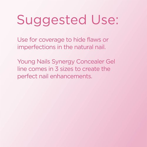 Young Nails Synergy Concealer Gels - Easy to Use Technologically Advanced Chain Entanglement. Build, Conceal, Sculpt, & Gloss - Available in 15 gram, 30 gram, & 60 gram size options