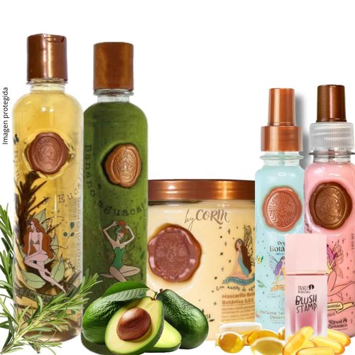 Kit 5 Crecimiento Acelerado y Ultra Reparador S.O.S: Shampoo de Romero, Mascarilla para el Cabello, Acondicionador Intensivo PLEX, DUO Termoprotector para Cabello (+ Obsequio TRENDY)