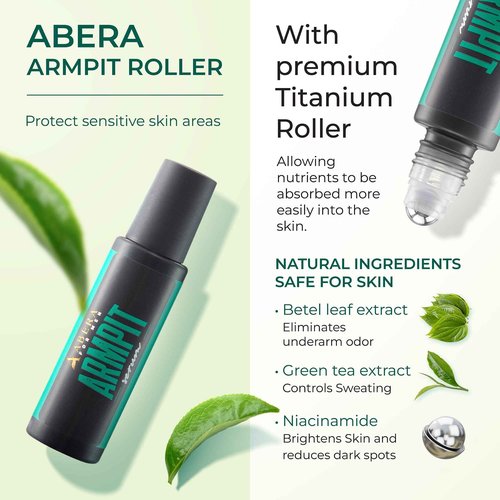 ABERA Folliculitis, BHA Shower Gel, High-Performance Folliculitis Body Wash, Wild Bitter Melon Extract, Reduces Back Acne & Hyperkeratosis, 2 Boxes + Gift Titanium Armpit Serum Roller