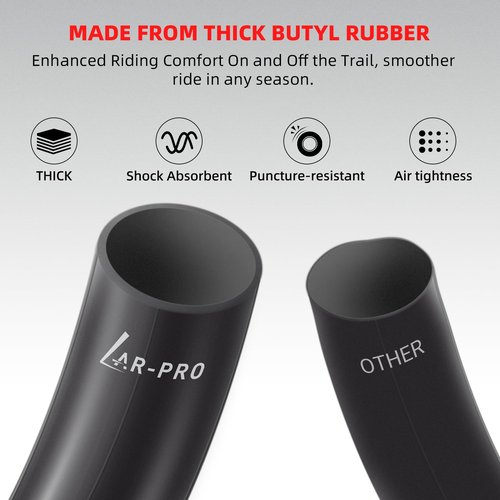 AR-PRO (2-Pack) 2.5/2.75-14” Replacement Dirt Bike Inner Tubes - 60/100-14” Tire Tubes for 50cc to 160cc Dirt and Pit Bikes - Compatible with Apollo RFZ, Atomik, Thumpstar, and More