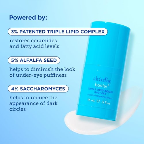 Skinfix Barrier+ Triple Lipid-Peptide Cream (1.7 oz) + Barrier+ Triple Lipid-Boost 360 Eye (0.5 oz) - Non-Comedogenic - Fragrance Free - Vegan, Cruelty Free