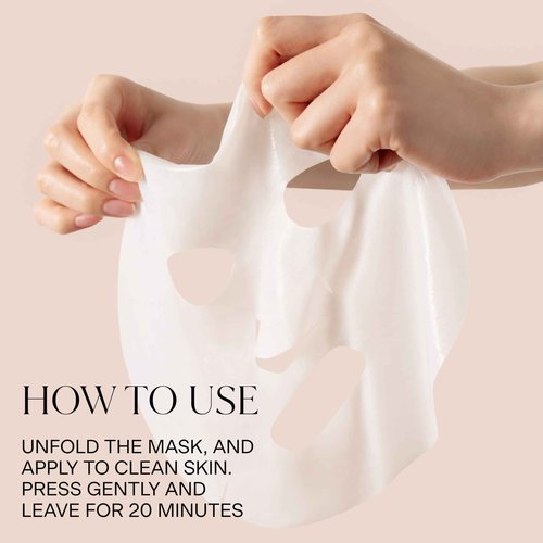 FEMMUE Dream Glow Mask - Calming Comforting (6pk) | Bio-Cellulose Face Sheet Mask with Vitamin Complex | Hydrating & Anti-Aging | Korean Skincare Treatment