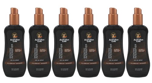 Australian Gold Intensifier Bronzing Dry Oil Spray 8 Ounce (235ml) (Pack of 6)