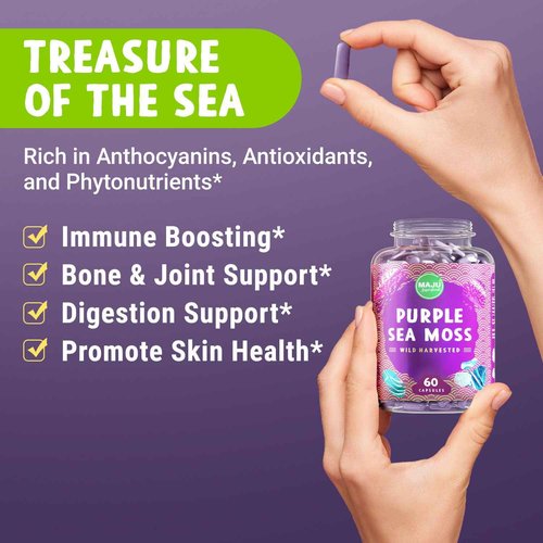 Maju Superfoods Super Sea Moss & Black Seed Oil Bundle