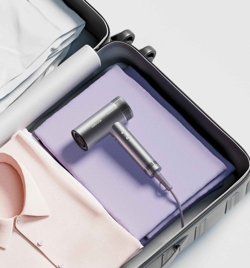 seboar High-Speed Ionic Hair Dryer with Diffuser, Professional LCD Display Thermo-Control Blow Dryer, 1500W Fast Dry, 500 Million Negative Hairdryer, Low Noise, Lightweight for Travel Home Salon