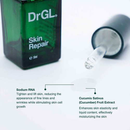 DrGL Skin Repair Serum | Antioxidants | Serum for Face | Plant stem cell | Phyototherapy | Skin and Wound Repair | Repair Skin Barrier | 10ml