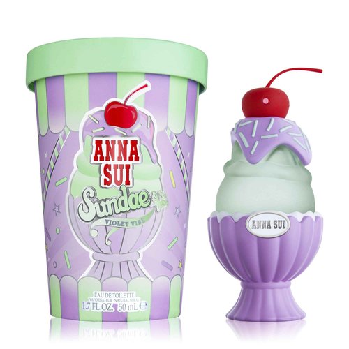 Anna Sui Sundae Violet Vibe Eau de Toilette Perfume Spray For Women, 1.7 Fl. Oz.