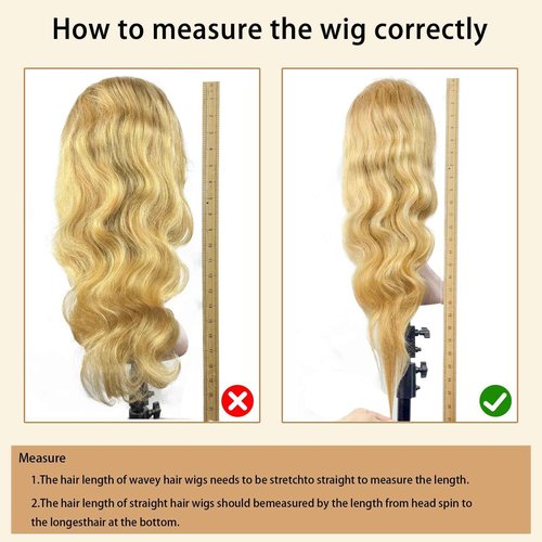 KERUISI 28 Inch Honey Blonde Wig Human Hair 200% Density 13x6 Body Wave Pre Plucked Glueless HD Transparent Lace Frontal Human Hair