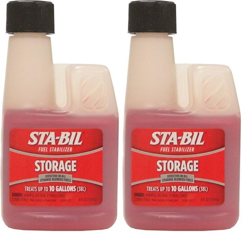 STA-BIL Storage Fuel Stabilizer - Keeps Fuel Fresh for 24 Months - Prevents Corrosion - Gasoline Treatment That Protects Fuel System - Fuel Saver - Treats 10 Gallons - 4 Fl. Oz. (22204) (Pack of 2)