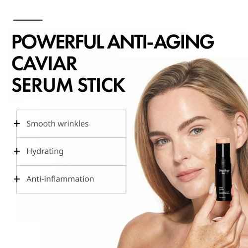 Depology Peptide Complex 10% Wrinkle Defense, Caviar Multi Balm Stick, Hydrating Serum Stick for Refined Wrinkle Appearance