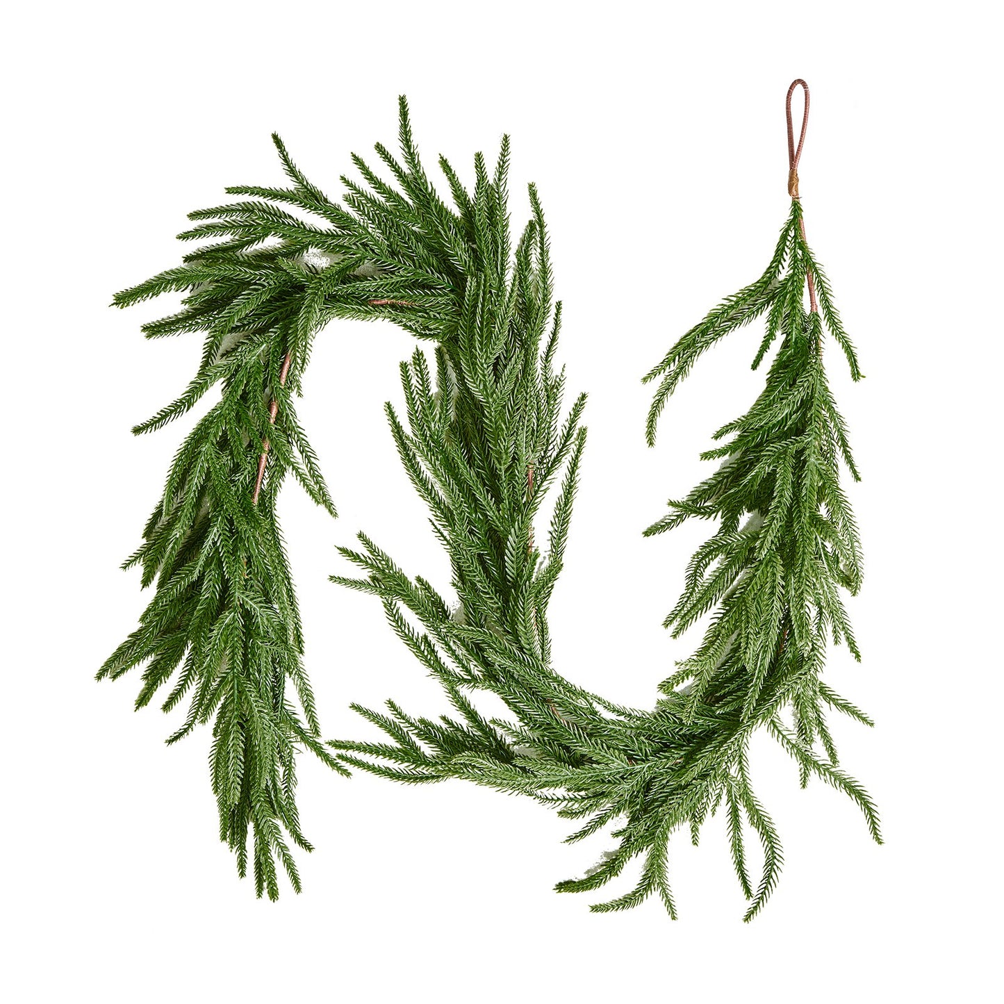 Artificial Norfolk Christmas Garland 5Ft Green Holiday Decor for Fireplace