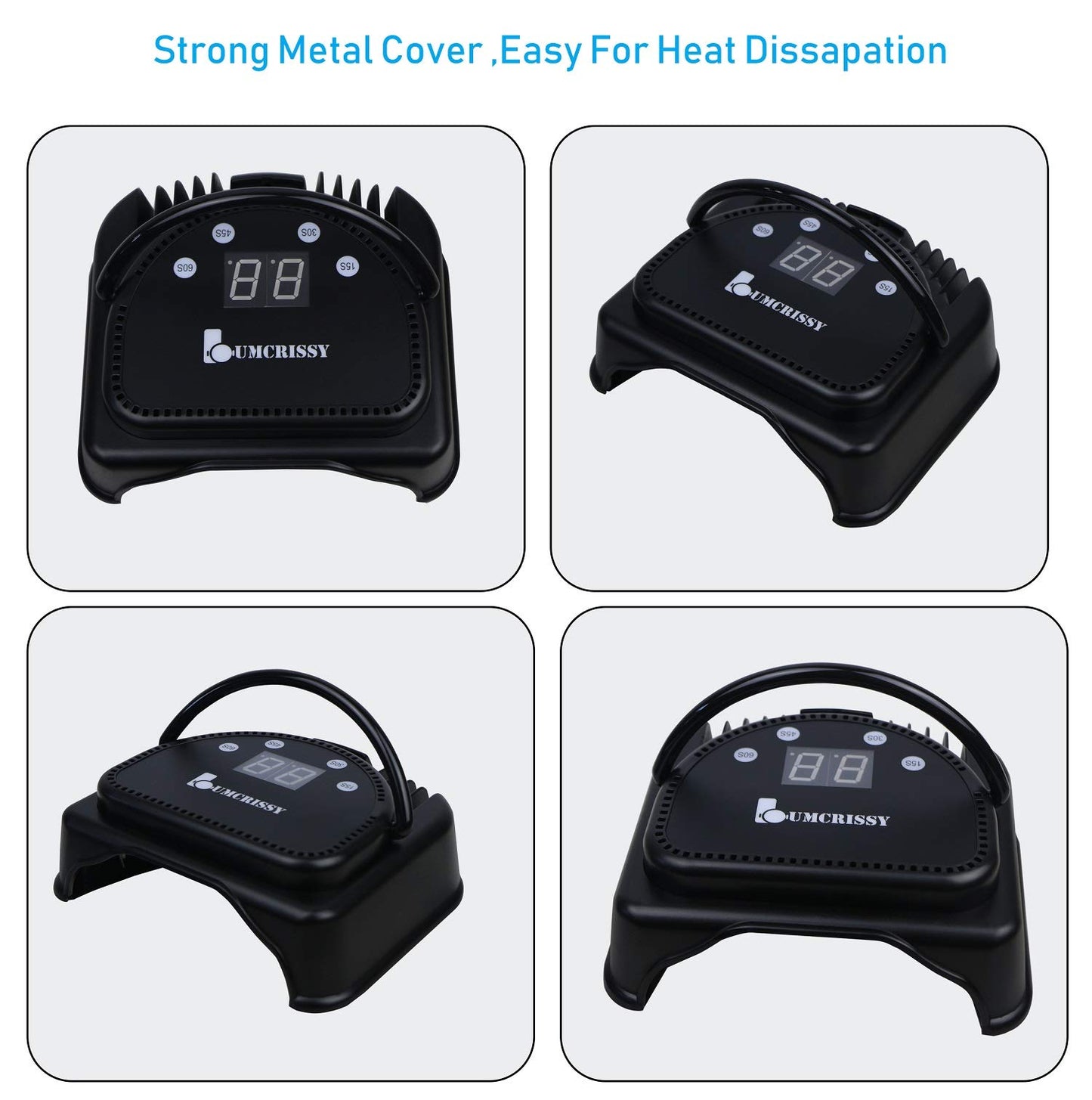 Professional Nail Lamp for Gel Nail.Lumcrissy UV LED Nail Dryer,Nail Lights for Gel Nails Polish,32PCS Premium Light Beads with Metal Cover(Not Cordless,Needed Plug in)