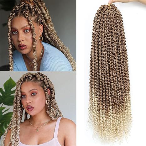 European & American Water Ripple Crochet Wig - Synthetic Double Strand Hair