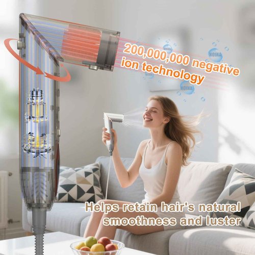 Air Wrap Hair Dryer Styling Brushes - 7 in 1 Multi Styler Drying System, 200 Million Negative Ions, Professional Blow Dryer Brush for Curling Volumizing Straightening Styling