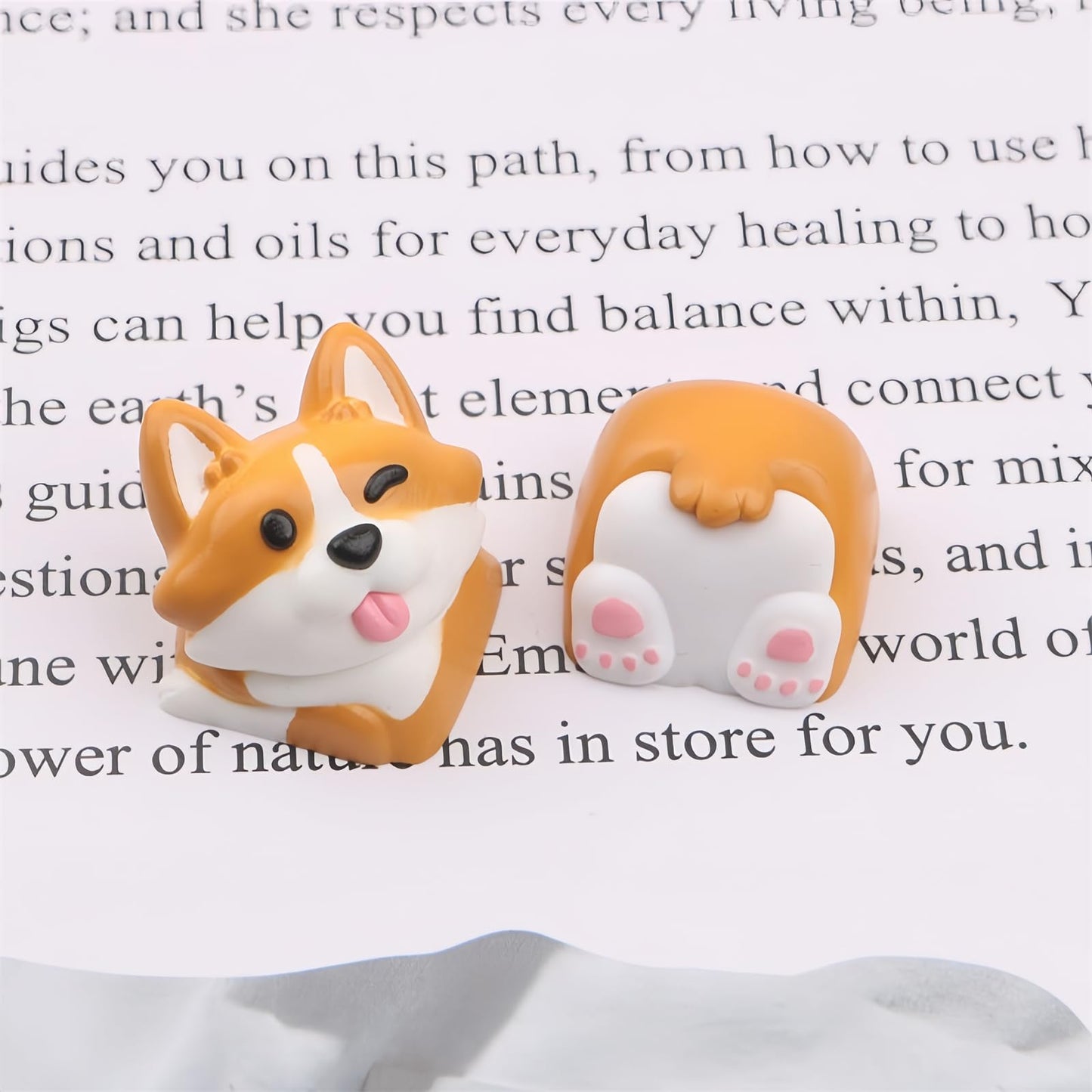 ZMX Artisan Keycap,Cute Dog Keycaps Custom Keyboard Keycaps Kawaii Cartoon Resin Key Cap for Cherry MX Switches Mechanical Gaming Keyboard Personalized Novelty Anime Replacement R4 Keycap (Yellow)