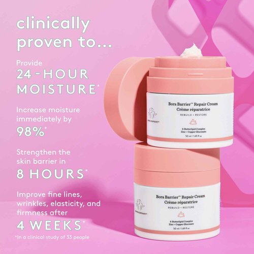 Drunk Elephant Bora Barrier Repair Cream - 50 ml/1.69 fl oz - Ultra-Rich Moisturizer - Clean Clinical Skincare - Cruelty-Free - Dermatologist-Tested - Free of Essential Oils, Silicones, and Fragrance