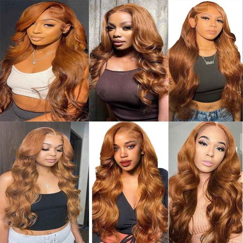 Habiliana Bundles Human Hair 20 22 24 Inch Body Wave 30 Light Brown Human Hair Bundles 11A Unprocessed Brazilian Virgin Quick Weave Hair Extensions for Black Women