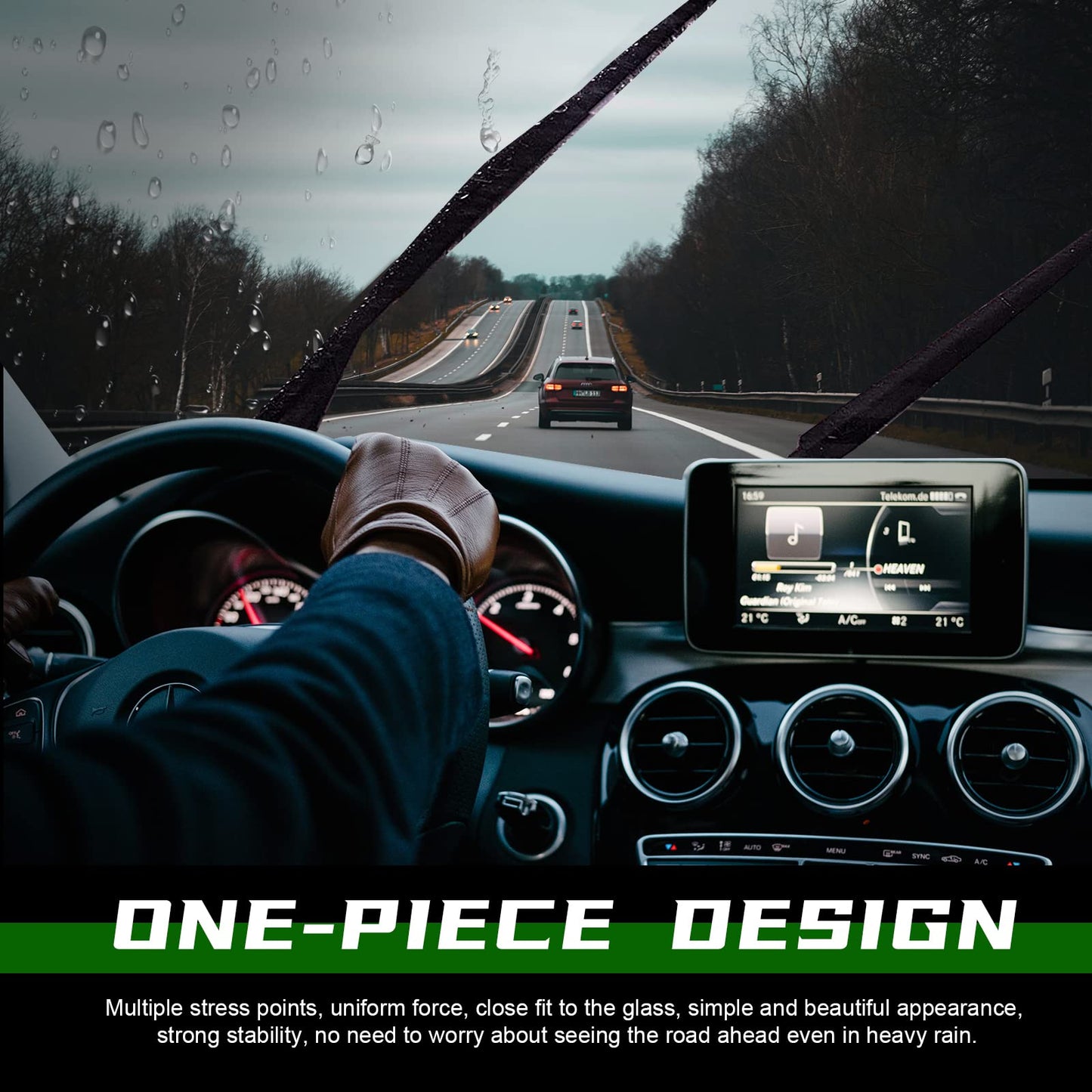 2 Factory Wiper Blades Replacement for 2012-2018 AUDI A6 A7 S6 S7 Original Equipment Windshield Wiper Blades Set - 26"+21" (Set of 2) Top Lock