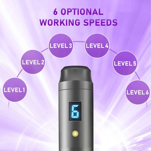 Microneedling Pen, 0.25mm DermaStamp System-Alternative -Men and Women with 0.25mm needle length for Hair & Beard1